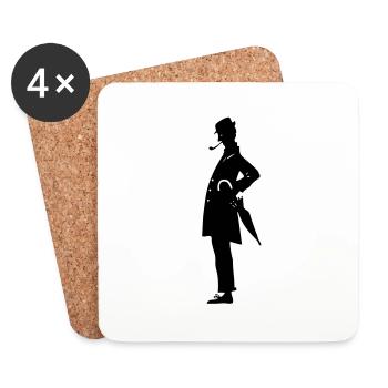 mon oncle jacques tati - Dessous de verre (lot de 4) - blanc - Devant