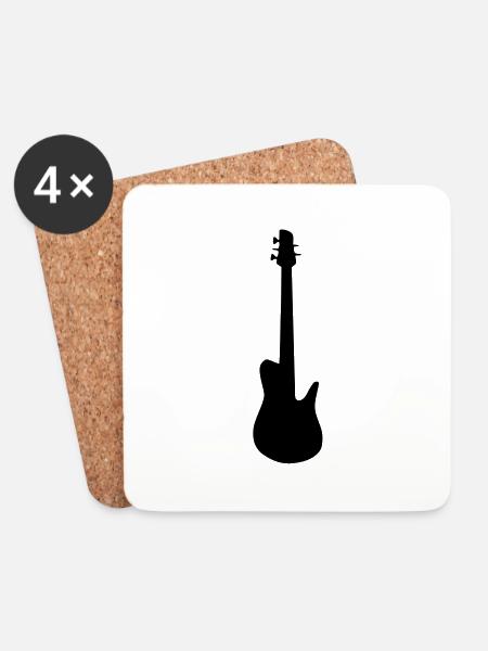 Bass - Coasters (set of 4) - white