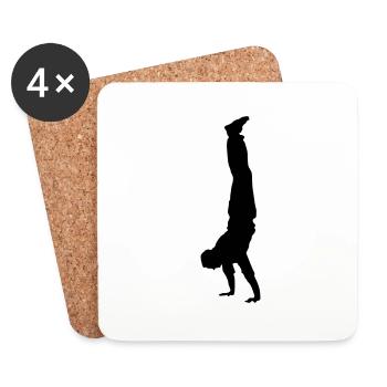 handstand - Untersetzer (4er-Set) - Weiß - Vorne