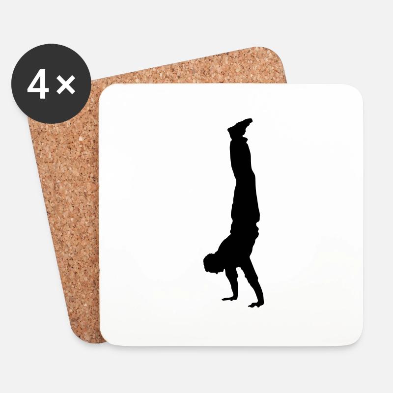handstand - Untersetzer (4er-Set) - Weiß