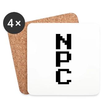 NPC - Non Playable Character - Coasters (set of 4) - white - Front