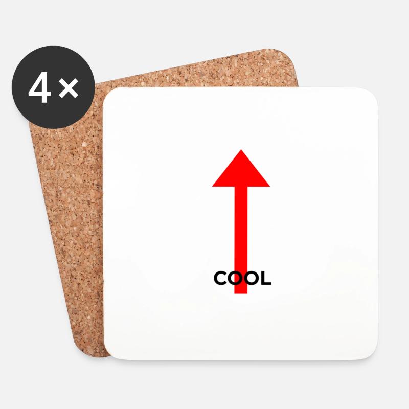 Cool - Untersetzer (4er-Set) - Weiß