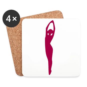 Dancing Dance - Coasters (set of 4) - white - Front