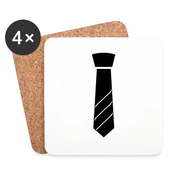 Tie - Coasters (set of 4) - white - Front