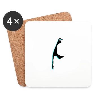Sylt Silhouette - Untersetzer (4er-Set) - Weiß - Vorne