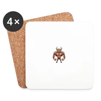 bull - Coasters (set of 4) - white - Front