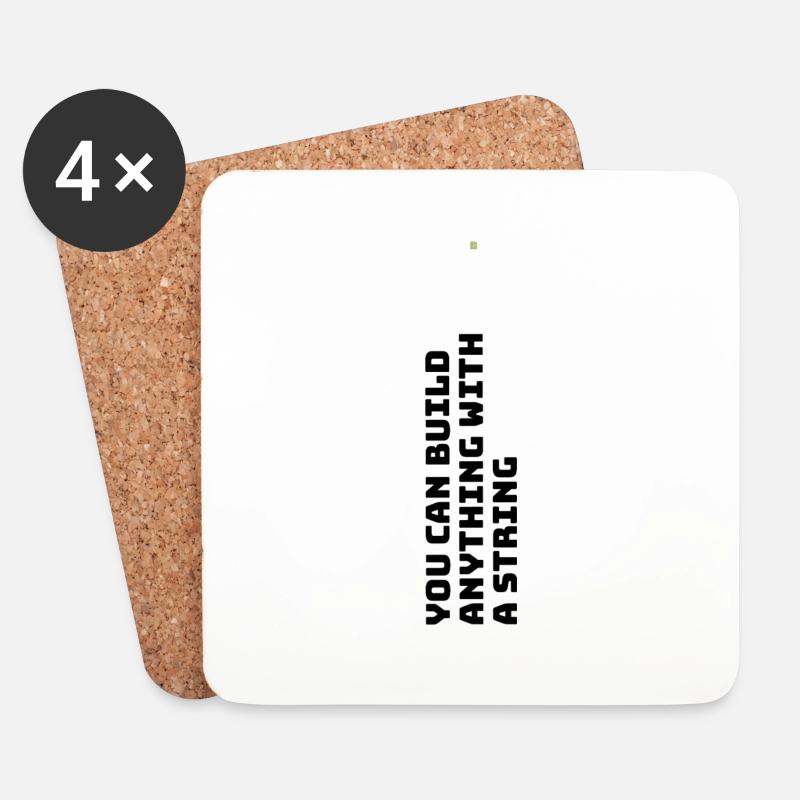You can create everything .... - Untersetzer (4er-Set) - Weiß