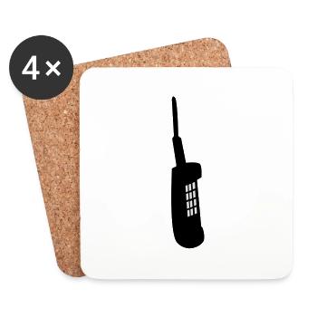 handy oldschool - Untersetzer (4er-Set) - Weiß - Vorne