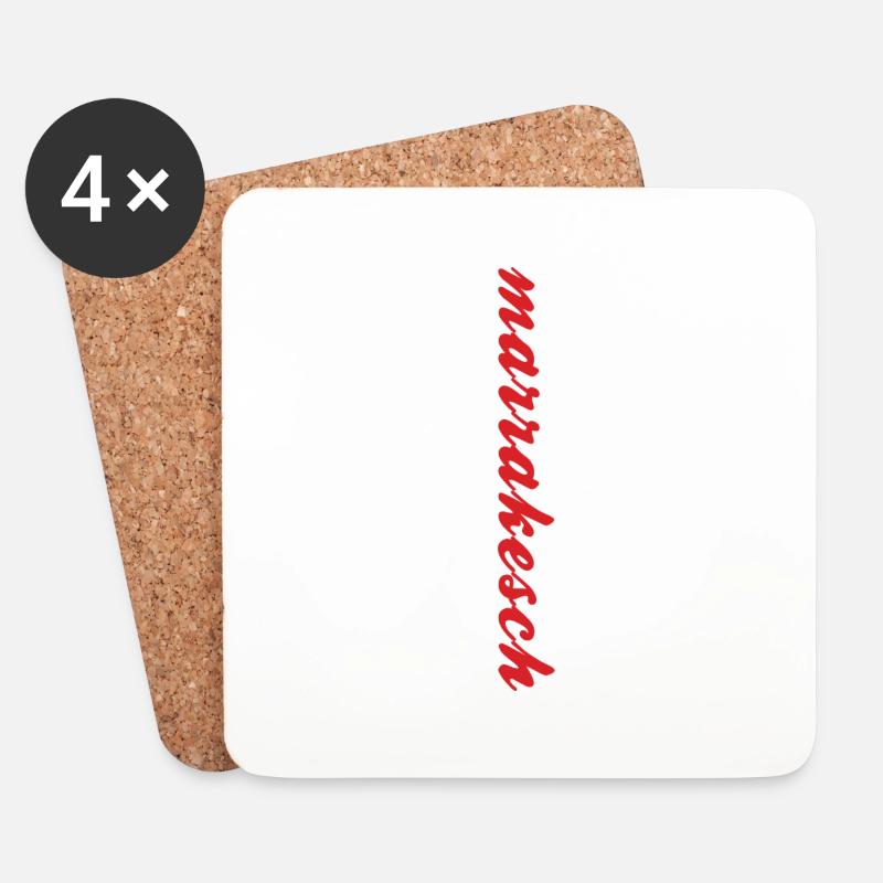 Marrakesch - Untersetzer (4er-Set) - Weiß