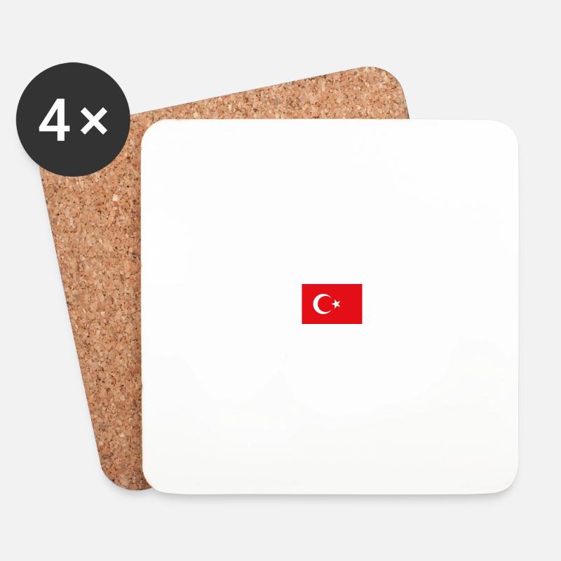 Türkei - Untersetzer (4er-Set) - Weiß