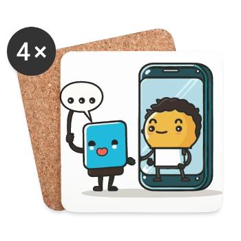 Smart Living - Coasters (set of 4) - white - Front