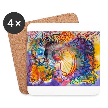©Creation - by Xenia Nitzberg - Untersetzer (4er-Set) - Weiß - Vorne