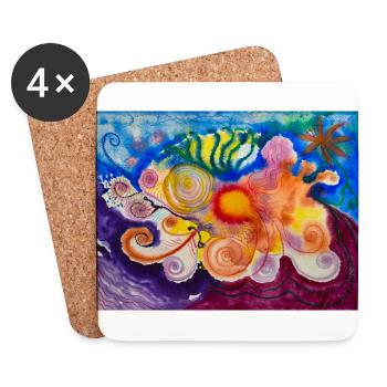 ©Creation - by Xenia Nitzberg - Untersetzer (4er-Set) - Weiß - Vorne