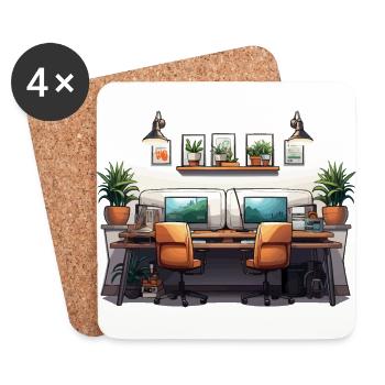 Creative Haven - Coasters (set of 4) - white - Front