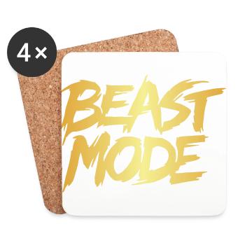 Le mode Beast est idéal pour un usage quotidien ou les salles de sport - Dessous de verre (lot de 4) - blanc - Devant