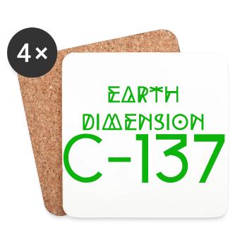 C-137-KARTON - Untersetzer (4er-Set) - Weiß - Vorne