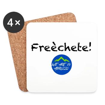 Freèchete! Collection - Nous sommes dans les Abruzzes - Dessous de verre (lot de 4) - blanc - Devant