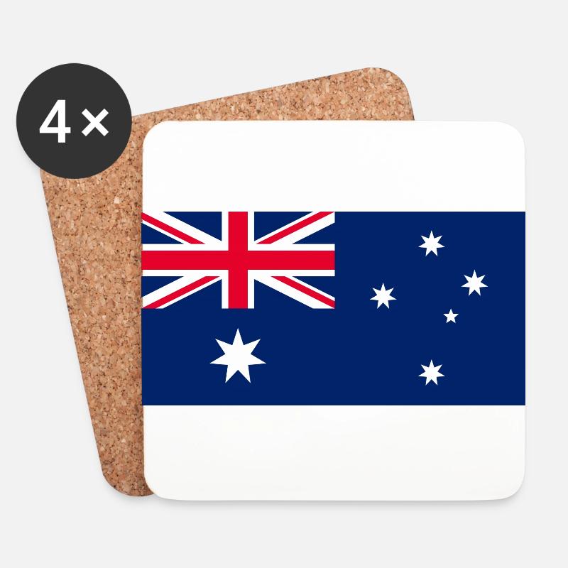 Australien - Untersetzer (4er-Set) - Weiß
