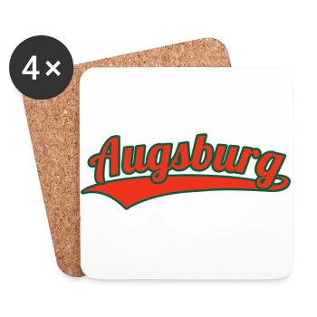 Augsbourg Allemagne Ville natale - Dessous de verre (lot de 4) - blanc - Devant
