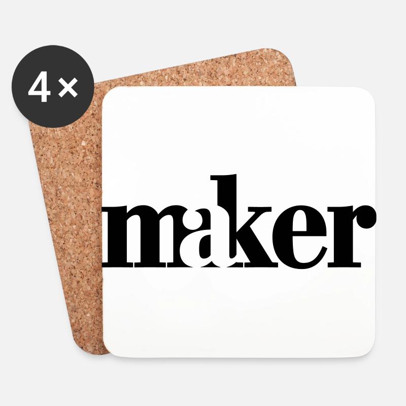 Maker - Coasters (set of 4) - white