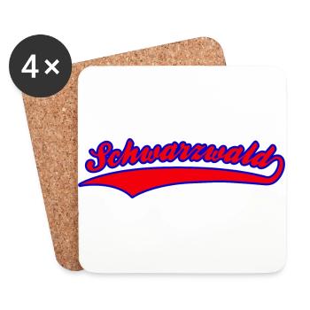 Black Forest Black Forest Men Women Children - Coasters (set of 4) - white - Front