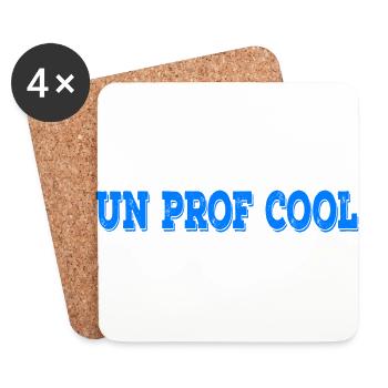 Un Prof Cool Ein cooler Französisch Lehrer - Untersetzer (4er-Set) - Weiß - Vorne