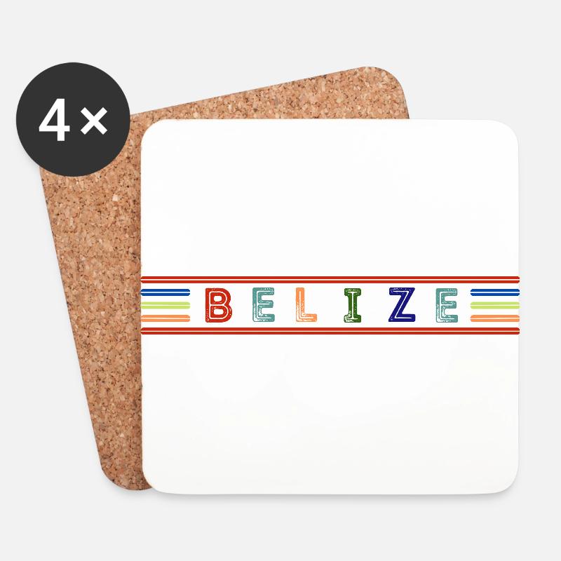 BELIZE - Untersetzer (4er-Set) - Weiß