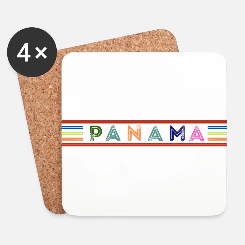 PANAMA - Untersetzer (4er-Set) - Weiß