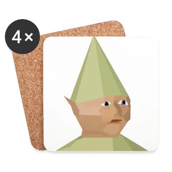 Gnome Kind - Untersetzer (4er-Set) - Weiß - Vorne
