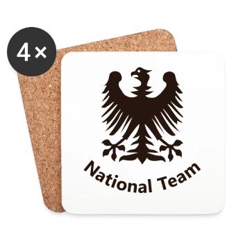 Deutschland - Untersetzer (4er-Set) - Weiß - Vorne