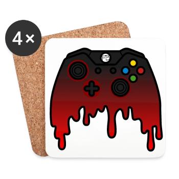 Doom Dripping Controller - Coasters (set of 4) - white - Front