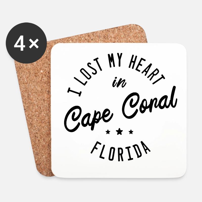 Cape Coral Florida - Untersetzer (4er-Set) - Weiß