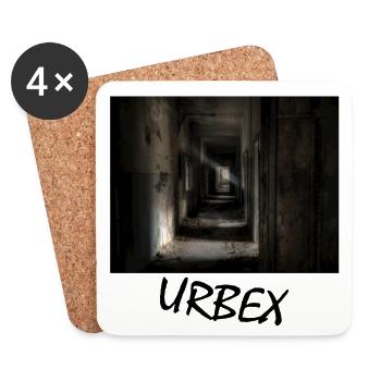 urbex exploration of abandoned buildings history - Coasters (set of 4) - white - Front