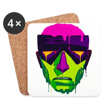 A Beautiful Revenant Superhero Design - Coasters (set of 4) - white - Front