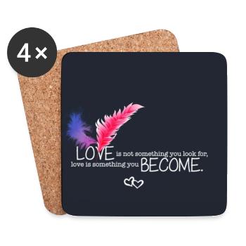 love love love - Coasters (set of 4) - white - Front