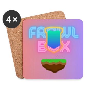 FrawlBox - Coasters (set of 4) - white - Front