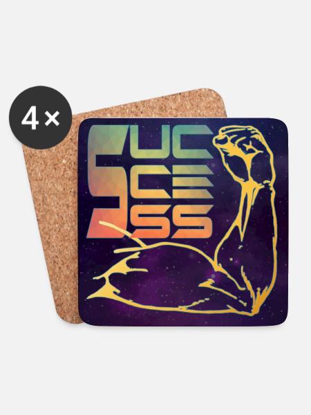 Success strong Gym - Universe - Coasters (set of 4) - white