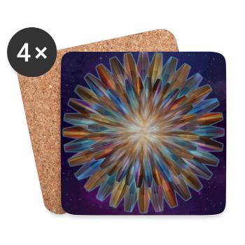 Geburt eines Sterns - Sternengeburt - Universum - Untersetzer (4er-Set) - Weiß - Vorne