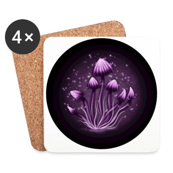 Magic mushrooms - Untersetzer (4er-Set) - Weiß - Vorne