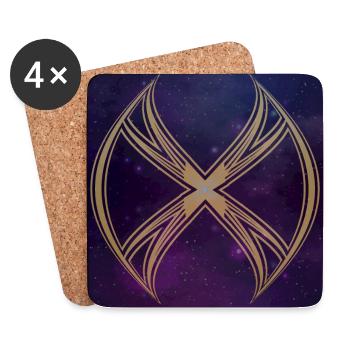 golden X darkstorm - Universum - Untersetzer (4er-Set) - Weiß - Vorne