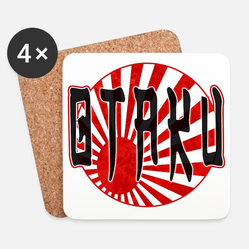 Otaku - Coasters (set of 4) - white
