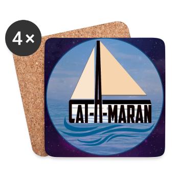 catAmaran - katAmaran - sea - sea - Universe - Coasters (set of 4) - white - Front