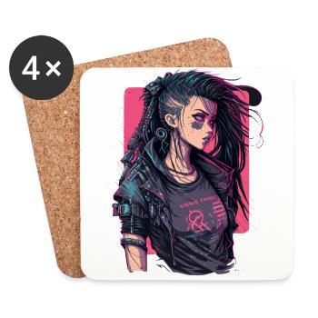 Science Fiction Girl das hervorragende Geschenk für - Untersetzer (4er-Set) - Weiß - Vorne