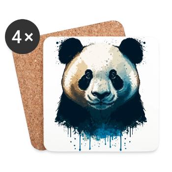 Panda Panda - Coasters (set of 4) - white - Front
