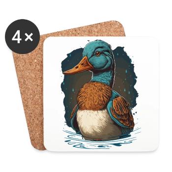 Duck Head - Coasters (set of 4) - white - Front