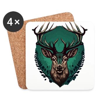 Buck - Coasters (set of 4) - white - Front