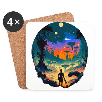 Sci Fi - Coasters (set of 4) - white - Front