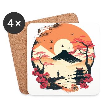 Japanese - Coasters (set of 4) - white - Front