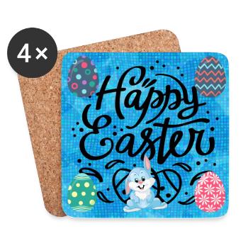 Happy holidays. Christmas. - Coasters (set of 4) - white - Front