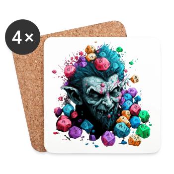 Le Troll Multidimensionnel de LoL - Dessous de verre (lot de 4) - blanc - Devant
